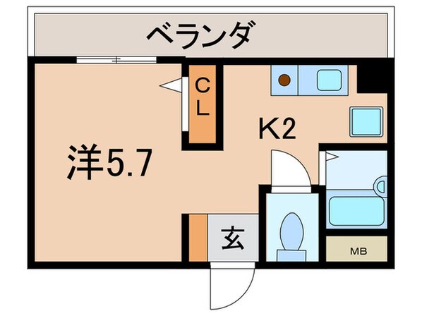 夙川ハイツＡＩＯＩの物件間取画像